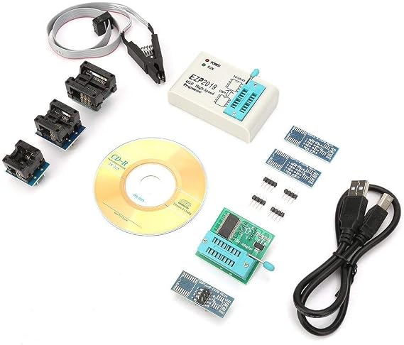 Walfront Serial Peripheral Interface USB Programmer EZP2019 High Speed Flash Programmer for 25 Flash 24 25 93 EEPROM(Type2) - USB 2.0 - OK-02