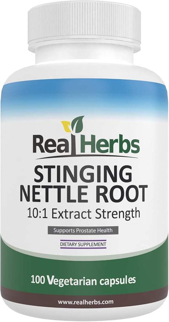 Stinging Nettle Root Extract 750mg (10:1 Extract) per Capsule, Non-GMO, Gluten-Free, Vegetarian Capsules, 100 Count