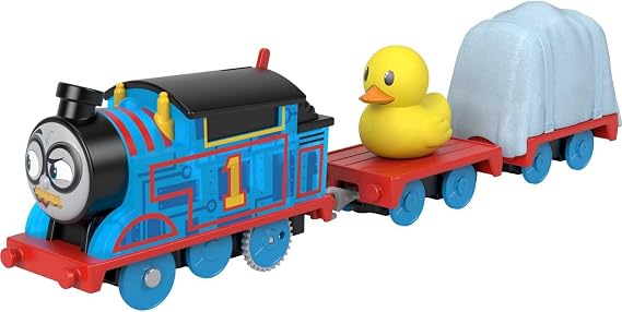 Thomas & Friends Motorized Toy Train Secret Agent Thomas Battery-Powered Engine with Cargo for Preschool Pretend Play Kids Ages 3+ Years