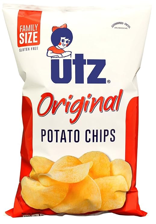 Utz Potato Chips, Regular, 9.5 oz Bag