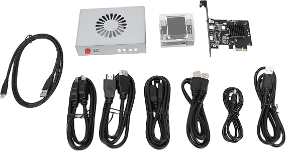Topiky HDMI Synthesizer, DMA Fuser Combiner Display Overlay Adapter, DMA Fuser Complete Kit, Keyboard Controller HDMI Overlayer Synthesizer Hub Direct Memory Access Card Programmable