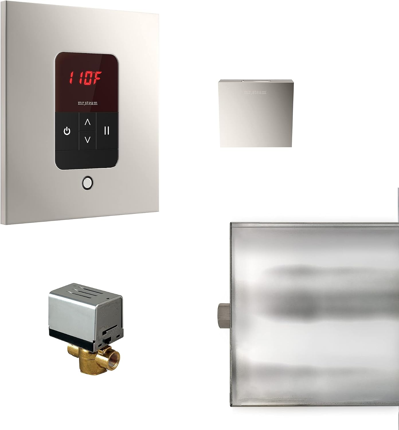 Mr. Steam BasicButler Square Package Polished Nickel