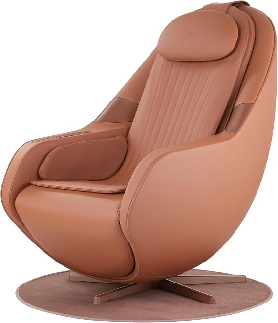 M6 Luxury Massage Chair, Zero Gravity Recliner with Heat Therapy, 15 Massage Modes, Brown