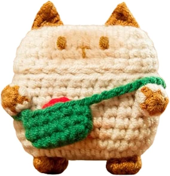 Plush Case for AirPods pro 3 (2025),Cute Cartoon Fluffy Knitted Backpack Cat Dog Pattern Design for AirPod pro 3rd Generation Charging Case for Girls Boys (A)
