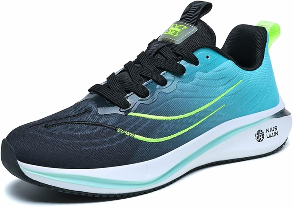 Men's Trail Running Shoes Lightweight Non Slip Carbon Plate Sole Shock Absorbing Sneakers for Men