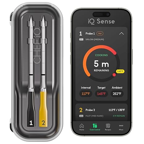Chef iQ Smart Thermometer and Hub, 2 Probe Set