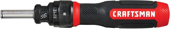 CRAFTSMAN Ratcheting Screwdriver, SpeedDrive, 2 Double Ended Bits Included, Handle Holds Up To 6 Bits (CMHT68129)