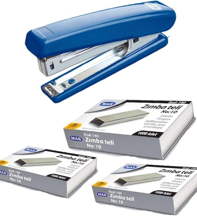 Mas Stapler Machine And 3000 Grains Wire Office Stapler Machine Wire Bend Stainless Advantage Set No-756-7586521469119