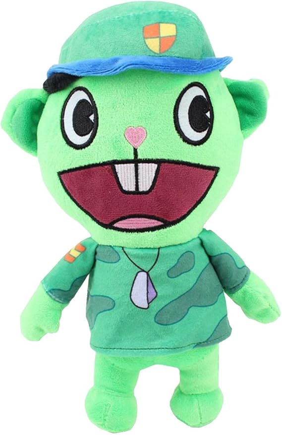 Happy Tree Friends Plush Toy - Cute Cartoon Happy Tree Friends Plush Toy | 28cm/11.02" Happy Tree Lens Cartoon Plush Figure Doll for Kids Fans