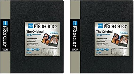 Itoya Original Art Profolio 8.5" x 11" Storage/Display Book (24 pages, 2-pack)
