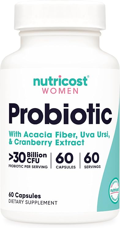 Nutricost Probiotic for Women (30 Billion CFU) 60 Capsules, Gluten-Free