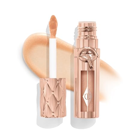 Charlotte Tilbury Big Lip Plumpgasm Lip Gloss - Gift Set Essential - Hydrating Plumper with Hyaluronic Acid & Heat + Ice Technology - Perfect for Pairing with Makeup Favorites