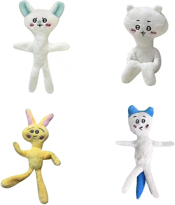 Chikawa Plush, Ugly Plush Soft Figure Twistable Plush Doll Poseable Funny Anime Plushies Stuffed Decoration for Fans E