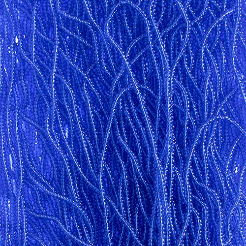 Czech Glass Seed Beads 130 1.7mm Diameter Transparent Medium Blue Strung DIY Jewelry Making Beads - 500g Bulk Bag by Preciosa Jablonex