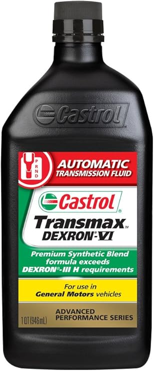 Castrol Transmax Dexron VI Mercon LV Automatic Transmission Fluid, 1 Quart, Pack of 6