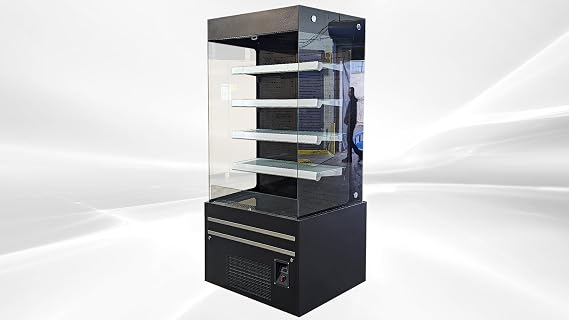 Commercial Vertical Open Air Display Merchandiser Refrigerator, ETL Fridge Cooler, Grab And Go 29" W 17.6 cu.ft.
