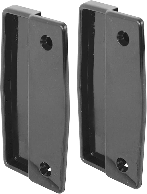 Prime-Line A 111 Black Plastic Sliding Screen Door Pull (2 Pack)