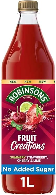 Robinsons Fruit Creations Real Fruit Squash Strawberry, Cherry & Lime 1L