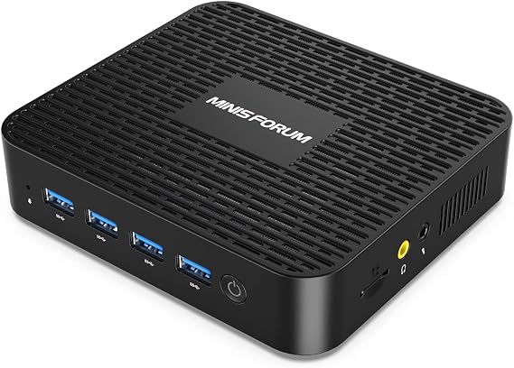 MINISFORUM GK50 Fanless Mini PC 8GB DDR4 256GB SSD Pentium N5030(up to 3.1GHz) Desktop Computer, HDMI&DP 4K@60Hz Outputs, 1X Gigabit Ethernet, 4X USB 3.0, Dual Band WiFi, Support PXE Boot