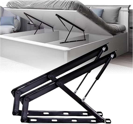 Hydraulic Bed Lift Mechanism, Heavy-Duty Gas Spring Storage Lift Kit for Space-Saving Mattress Lifting, Folding Bed Lifting System