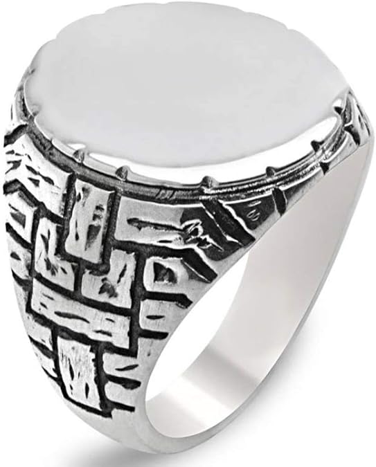 Solid 925 Sterling Silver The Pit Cukur Yamac Men's Ring
