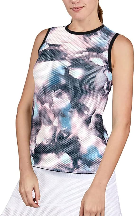 SOFIBELLA Airflow Sleeveless Womens Tennis Shirt