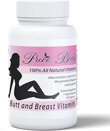 #1 Butt Enhancer and Breast Enhancer Vitamins Butt Growth & Breast Enhancement Pills for Slim Waist, Bigger Butt & Bigger Breast PureBody Vitamins All-in-1 BBL Pills for Fast Booty & Breast Growth