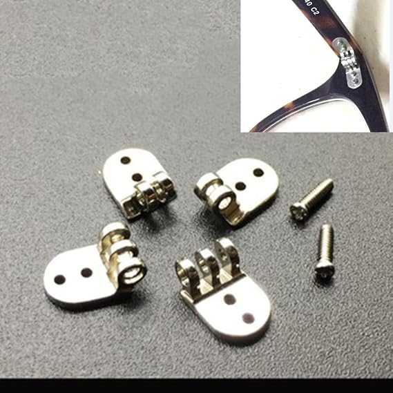 Eyeglass Hinge Replacement 5.0mm 3+2 for Plastic/Wood/Sunglass Frames Screw