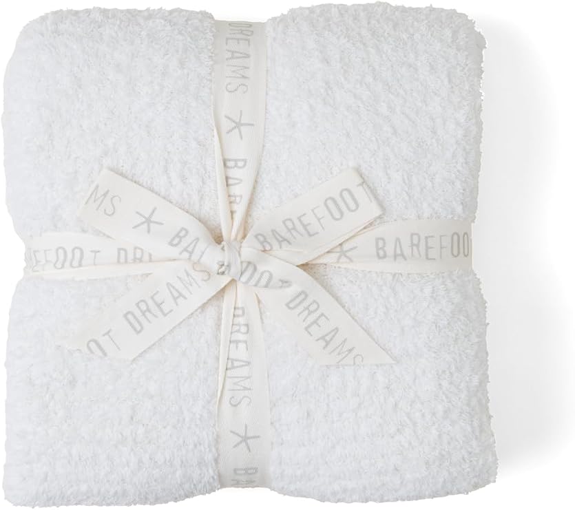 Barefoot Dreams CozyChic Throw, Cream, 54"x72"