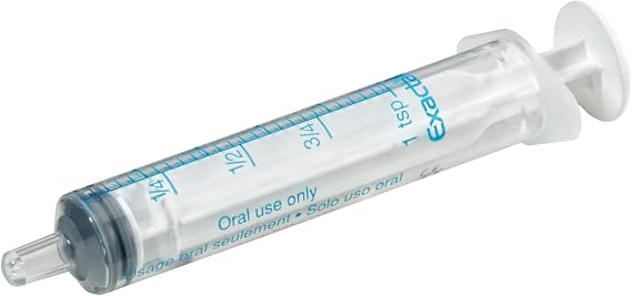 ExactaMed Oral Syringe 1 ml Non Luer Tip, case of 100, made by Baxa