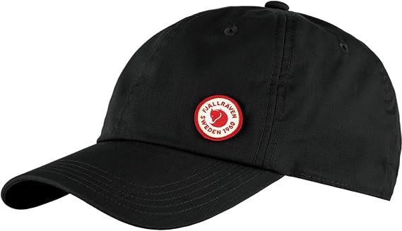 Fjallraven Logo Cap - Durable Cotton Fabric, Adjustable Fit, Classic Style - Hiking, Travel