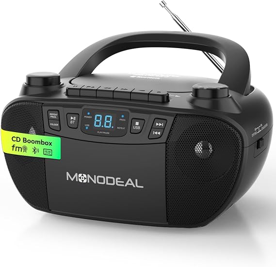MONODEAL Cassette Tape Player with AM FM Radio
