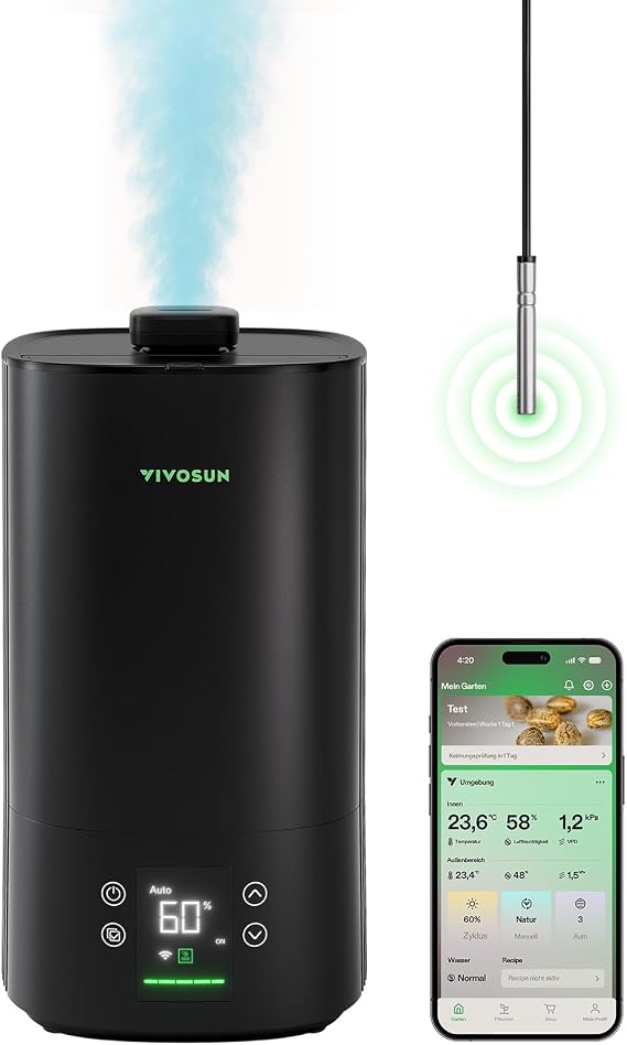 VIVOSUN Plant Humidifier 5L Smart Humidifier with VPD Control