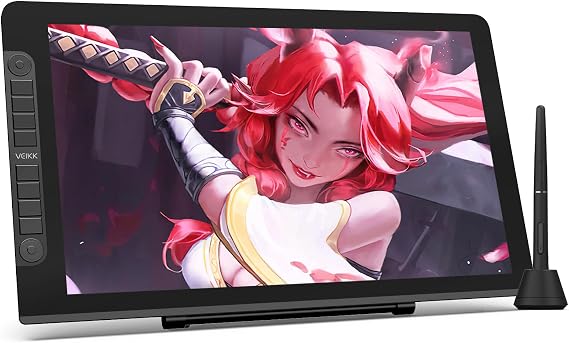 Veikk VK2200Pro 21.5" IPS FullHD Full Laminated Display, 8 Shortcuts, Right/Left Handheld Graphics Tablet with 2 Scroll Keys