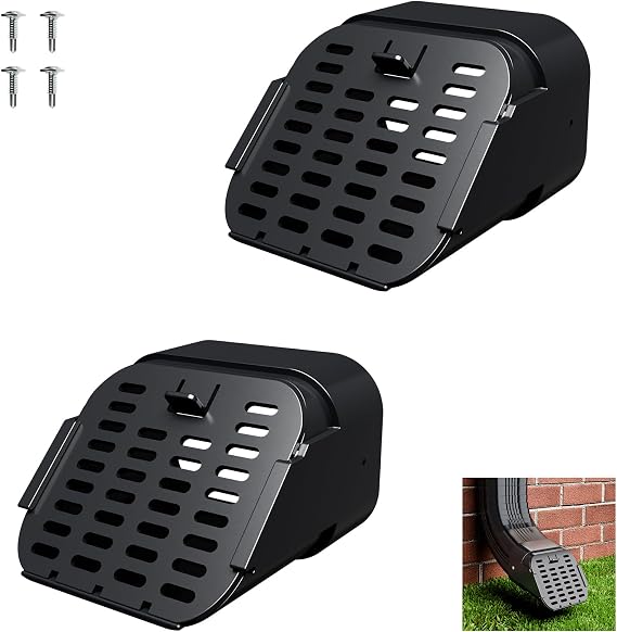 2-Pack Type-A 2" x 3"Gutter Downspout Guard | Gutter Downspout Extension Accessory, Fit Type-A 2" x 3" Downspout Elbows,Protect Your Gutter from Critters