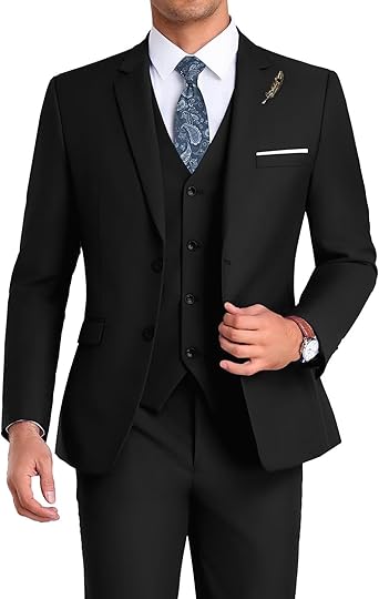 High-End Suits Men Suit Groomsmen Suit Orange Slim Fit 3 Pieces Suit for Men Notched Lapel Jacket Vest Pants