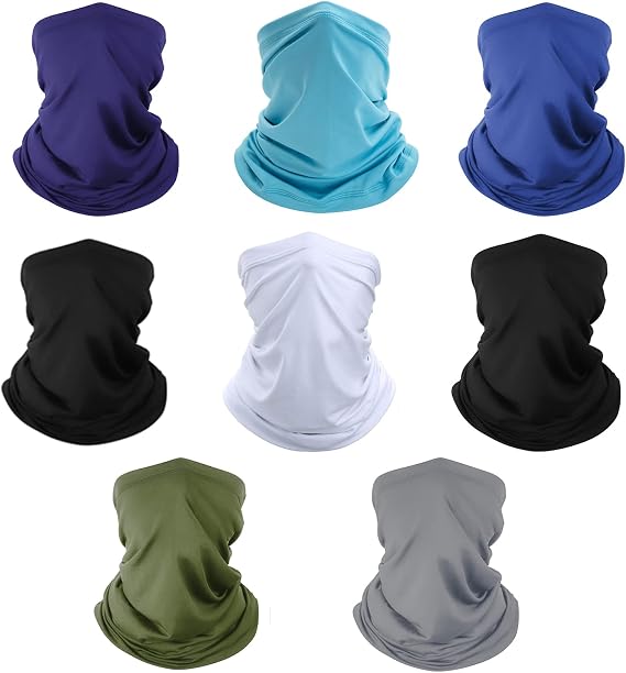 Neck Gaiter Face Mask: Cooling UV Protection Face Cover Breathable | Washable Reusable Gator Scarf Sun Wind Dust Shield Bandana for Mowing Fishing Cycling Running for Men Women