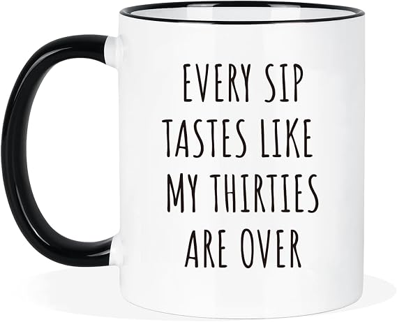 Funny 40th Birthday Gifts for Men Women 40th Birthday Mug 11oz, 40 Year Old Birthday Gifts for Her Him, Happy 40th Bday Gift for Dad Mom Brother Friends, 1986 Birthday Decorations Coffee Cup