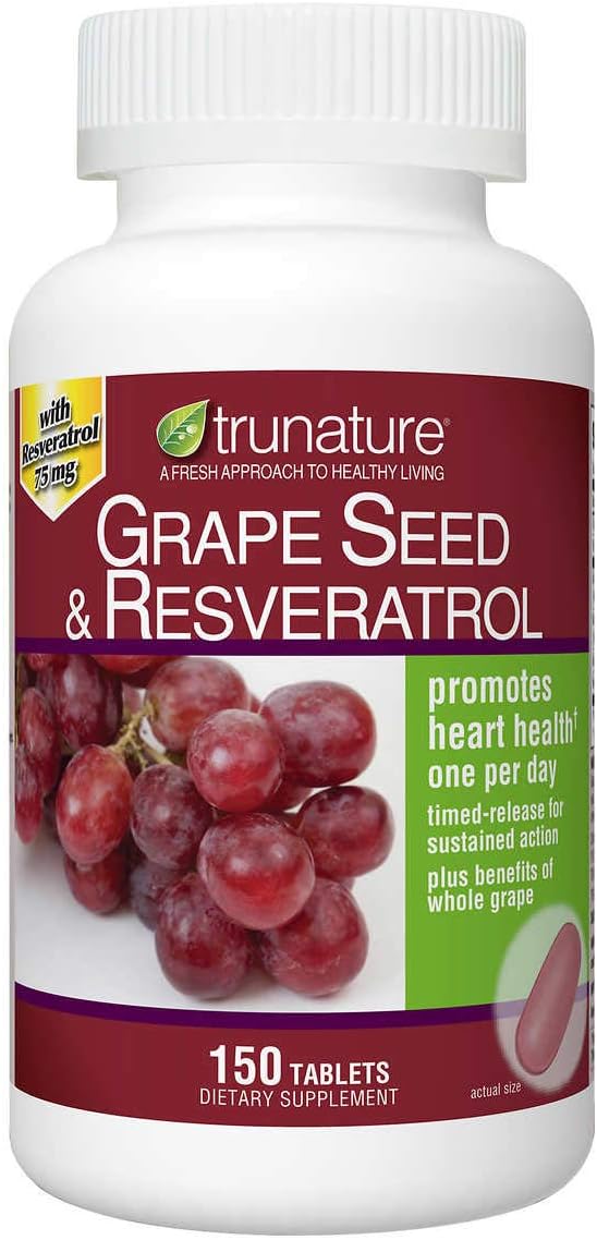 trunature Grape Seed and Resveratrol, 150 Tablets