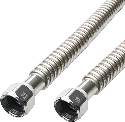WHK 2 Pack 36-Inch Water Heater 34 Flexible Hose Connector Water Supply Line 34 Inch FIP to Connect Water Heater,Water Softener,Water Filter Stainless Steel