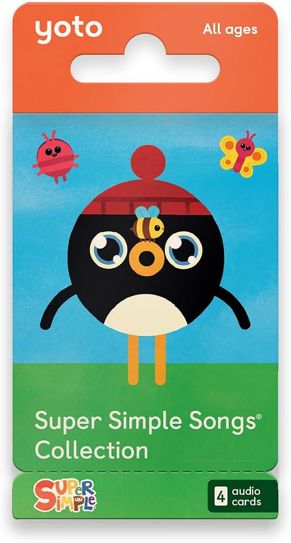 Yoto Super Simple Songs Collection - 4 Kids Musical Audio Cards, All Ages