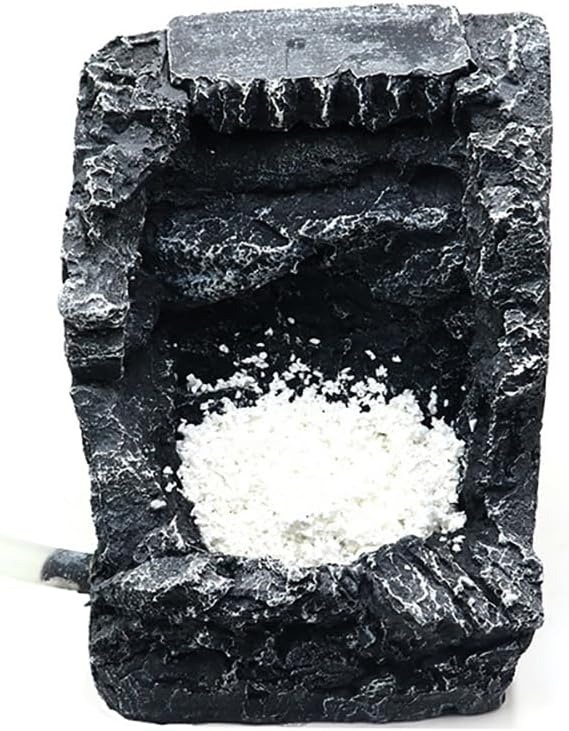Fish Tank Decoration Rockery, Aquarium Mountain View Stone with Underwater Sand, Small Fish Tank Rockery Cave Waterfall, Resin Rockery Decor, Landscape Ornament Decorations Medium