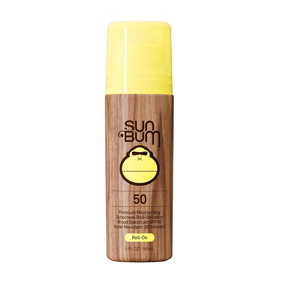 Sun Bum Original SPF 50 Roll-On Body Sunscreen, Travel Size, 3 oz