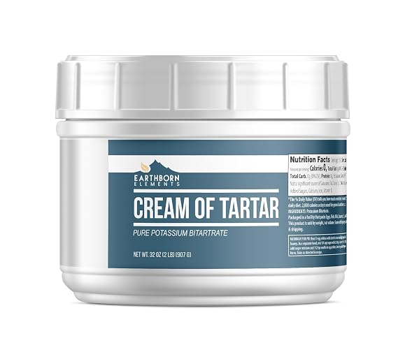 Earthborn Elements Cream of Tartar (2 lb), Baking Ingredient, Non GMO