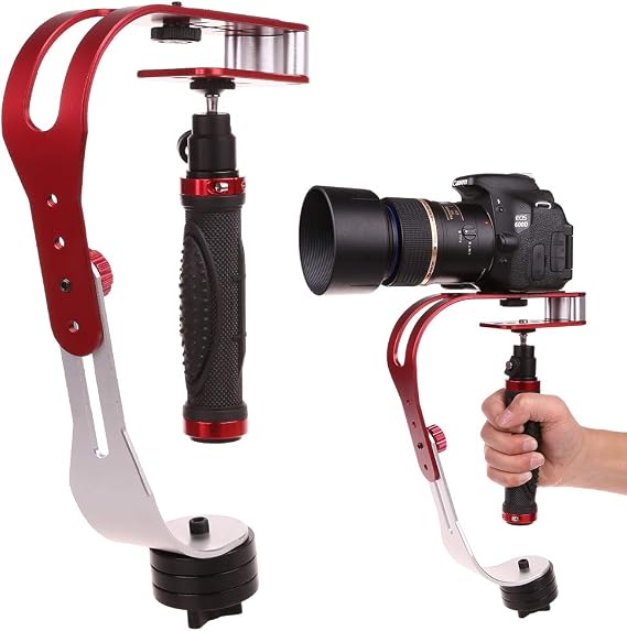 Aluminum Alloy Photography Handheld Camera Stabilizer Gimbal Video Study Cam Camera Stabilizer Mobile DSLR Camera 5DII Motion DV Steadycam Stabilizer for Gopro SLR Digital Camera Sport DV