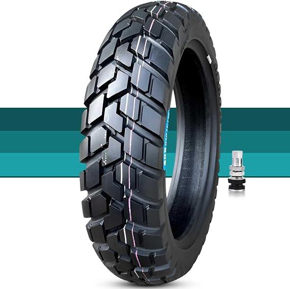 110/90-17 Dirt Bike Tire, 8 P.R. 72J, Llantas 110/90/17 for Rear, 110 90 17 Neumatico Off Road Tires, Can Be Used with Inner Tubes, 1PC