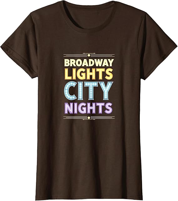 Broadway Lights City Nights NYC Love Design T-Shirt