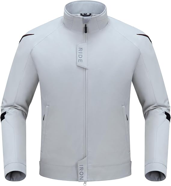 RIDEIRON Motorcycle Riding Jacket Waterproof for Men All Season