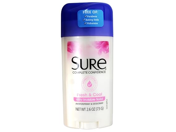 Sure Anti-Perspirant & Deodorant Invisible Solid Fresh & Cool 2.60 oz