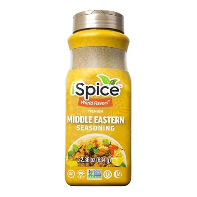 iSpice Blend | Middle Eastern Seasoning | 22.36 oz | Mixed Spice & Seasoning | Bulk Size | Halal | Kosher Middle Eastern